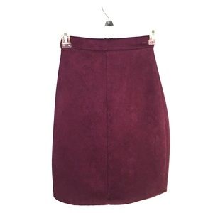 Faux Suede Skirt